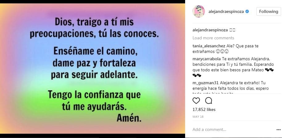 Al parecer fue en mayo cuando la familia recibió la noticia, pues fue desde entonces que los mensajes de Alejandra comenzaron.