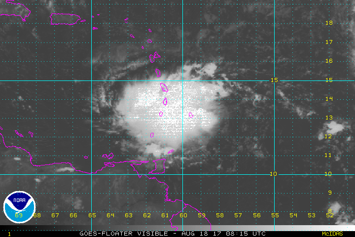 Tormenta tropical Harvey podría provocar aguaceros dispersos en Puerto Rico