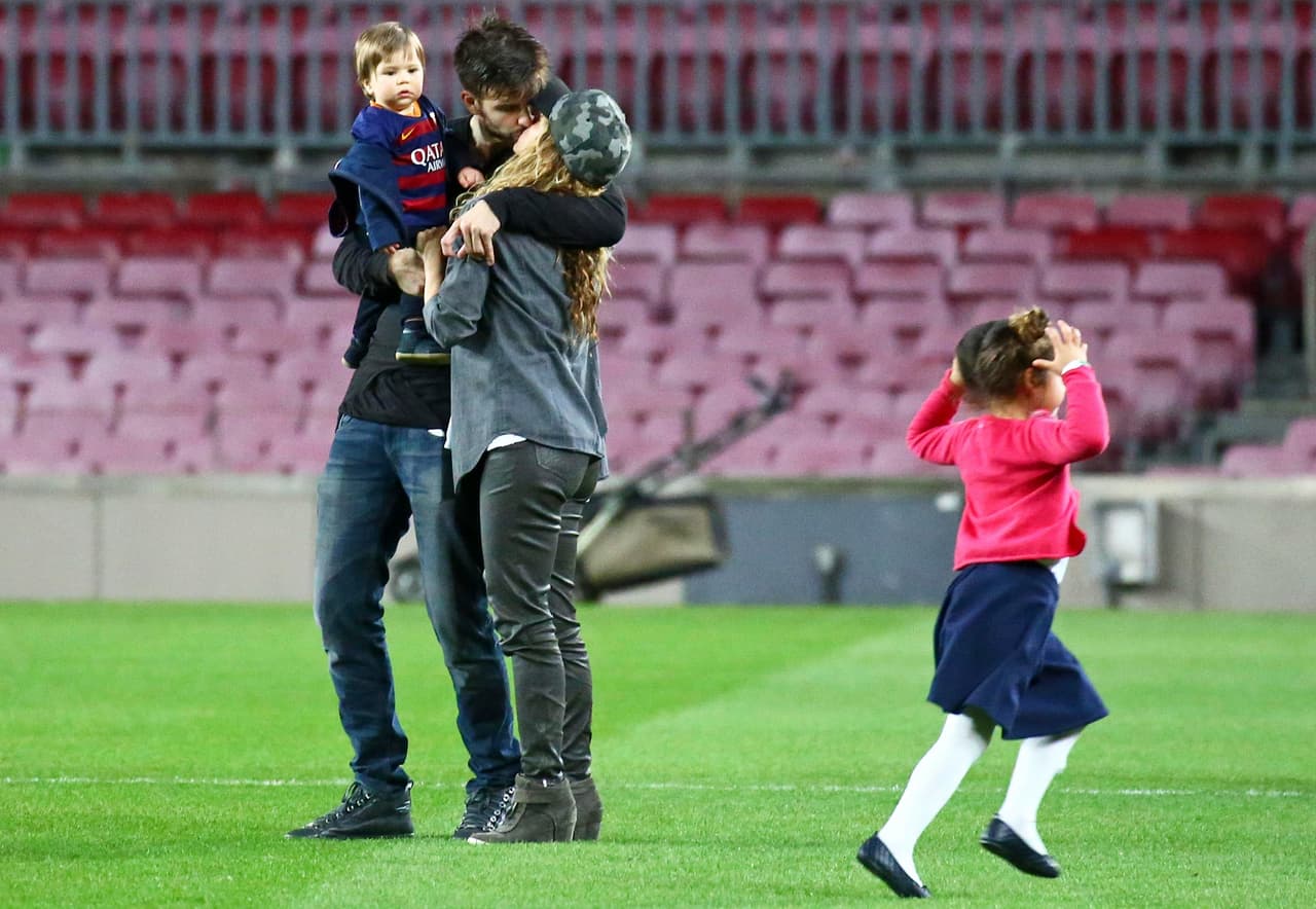Después del partido del Barcelona contra Granada esta semana, Shaki fue a pasar lindo tiempo familiar.