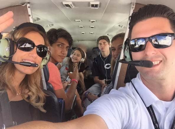 La familia completa con la mejor copilota.