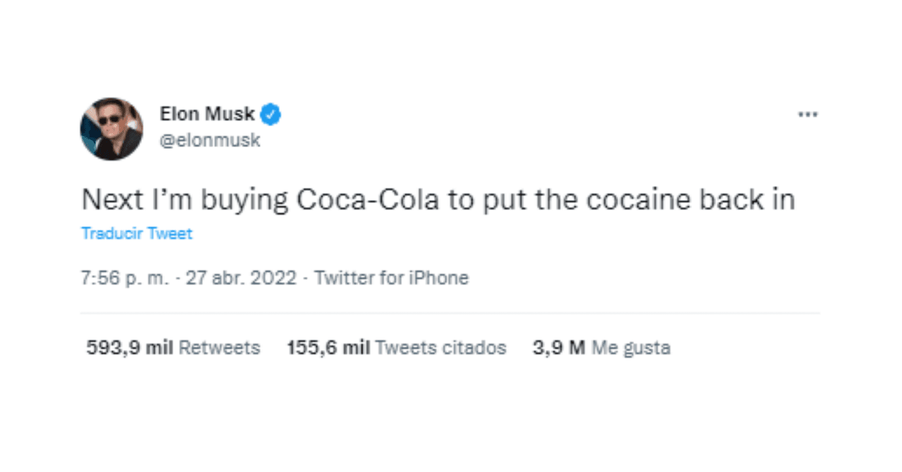 Elon Musk bromeó con comprar Coca-Cola