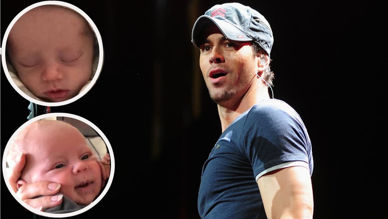 A los 42 años, Enrique Iglesias debuta como papá de los gemelos Nicholas y Lucy.