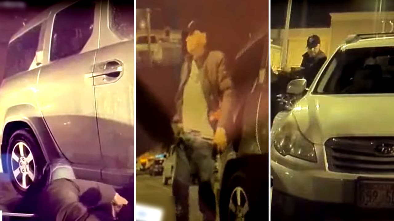 Cámara oculta de un Tesla grabó el robo de convertidor catalítico en Murray; buscan al sospechoso