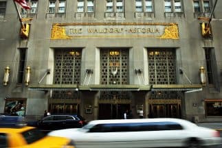 El exclusivo hotel Waldorf Astoria en Nueva York.