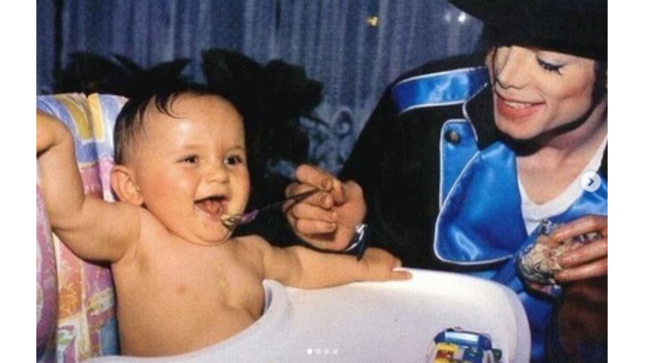 Michael Jackson y su hijo Prince