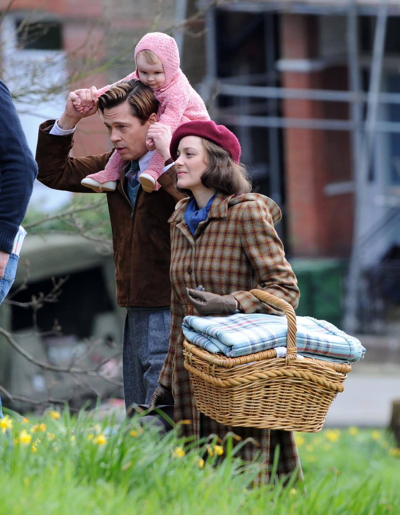 Brad y Marion filmaron en las calles de Londres.