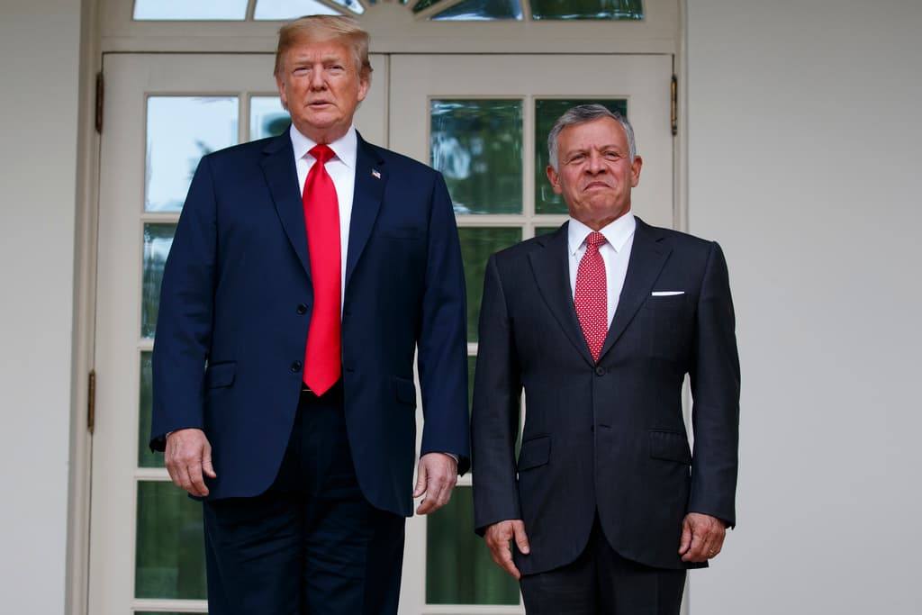 El presidente Donald Trump junto al rey de Jordania Abdullah II, en una reunión en la Casa Blanca durante el primer mandato de Trump, en junio de 2018.