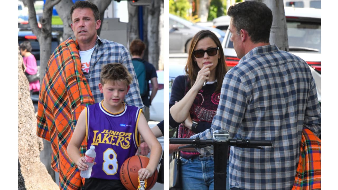 Ben Affleck, Jennifer Garner y Samuel.