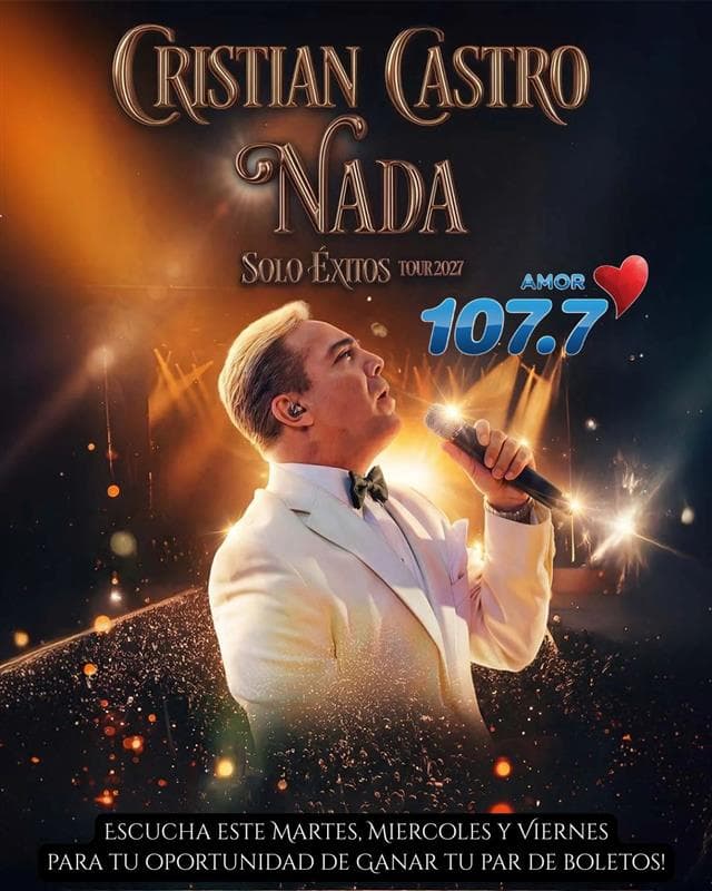 💙 ¡CRISTIAN CASTRO regresa con su gira “Nada Más Éxitos 2027”! 💙