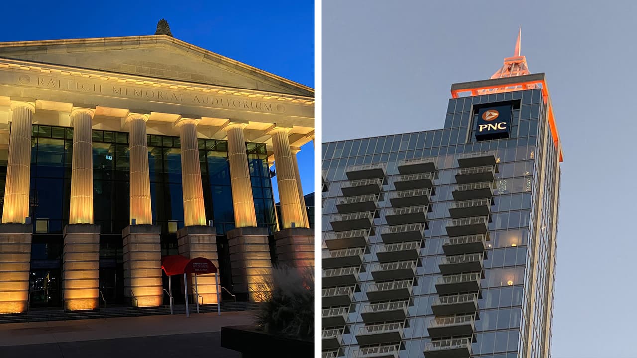 Raleigh se unió a otras ciudades de Estados Unidos que rendieron tributo a quienes perdieron la batalla contra el covid-19.