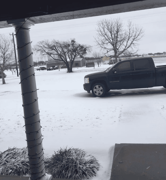 El norte de Texas vive la primera nevada del año