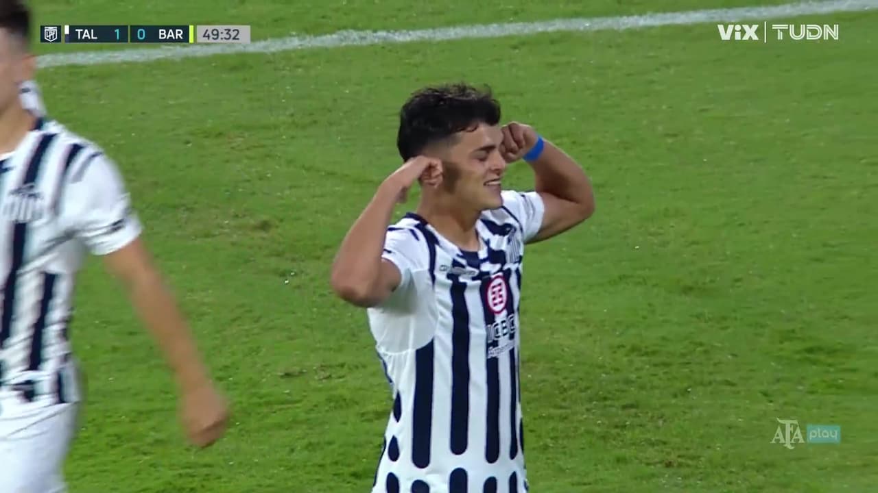 ¡Gol del Matador! Despierta Talleres y anota el 1-0 sobre Barracas