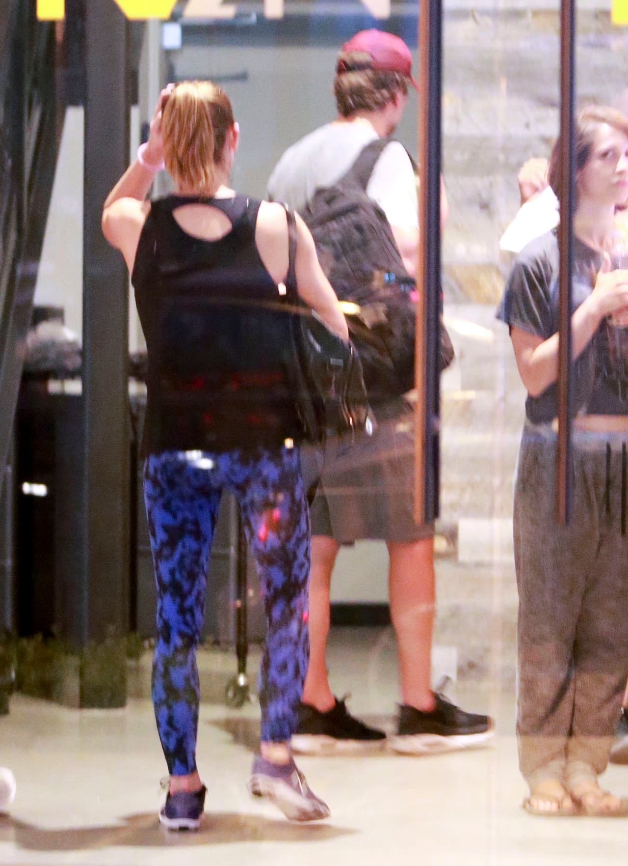 Pero entraron juntitos a hacer ejercicio.