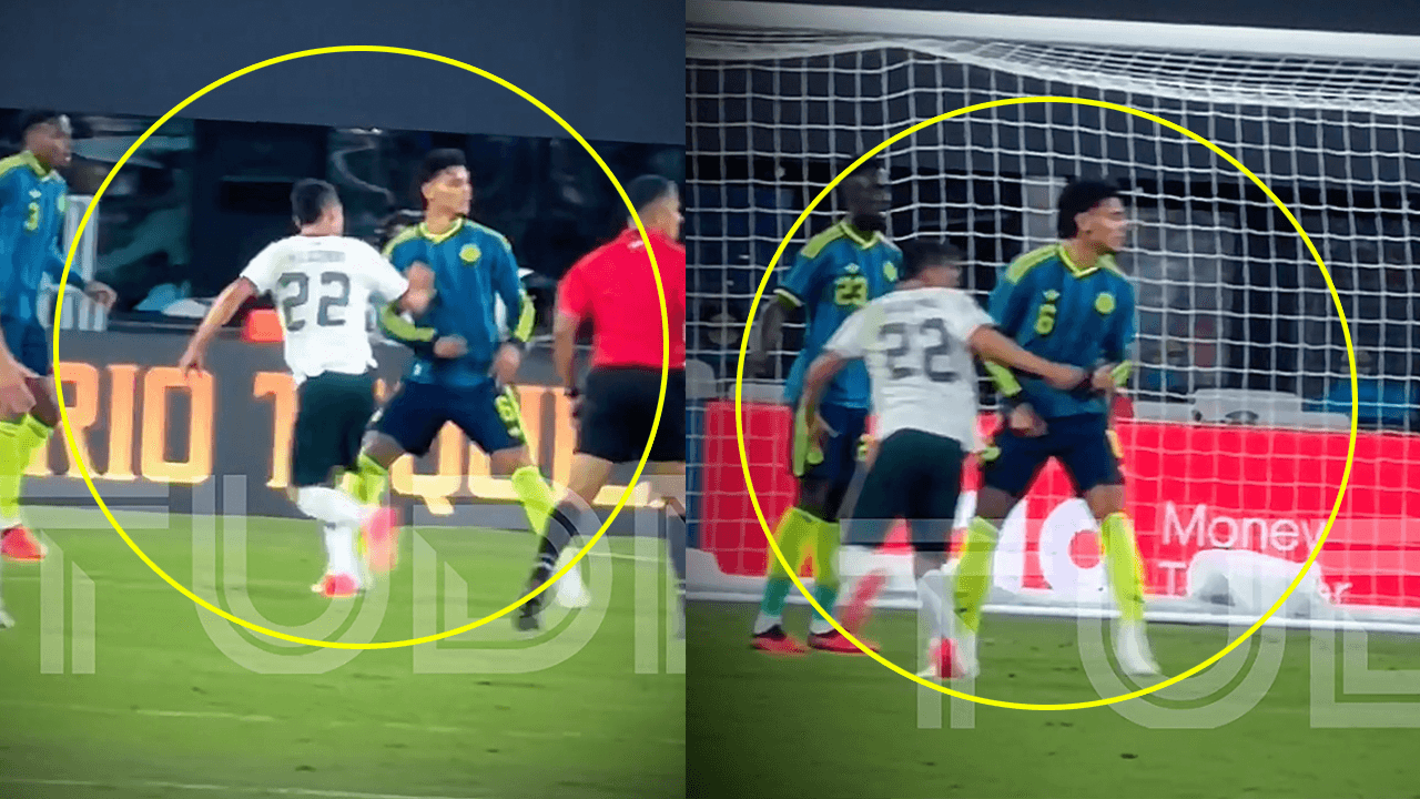 ¡La pelea del Chucky Lozano vs. Richard Ríos a nivel de cancha!