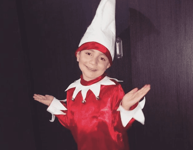 Said Cassab no dejó pasar la oportunidad para mostrar su espíritu navideño.