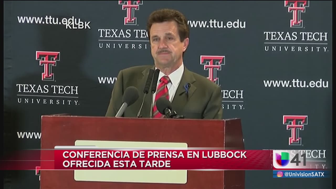 Jefe de la universidad Texas Tech dio un mensajes de condolencias por la muerte de policía en tiroteo