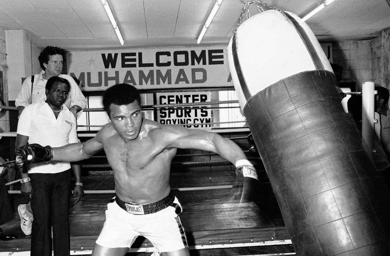 Ut retrató al boxeador Muhamad Ali el 23 de junio de 1976.