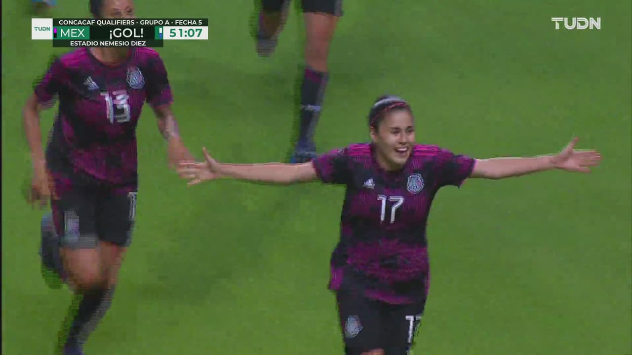 ¡Cañonazo imparable! Jacqueline suma doblete y pone el 4-0 del Tri