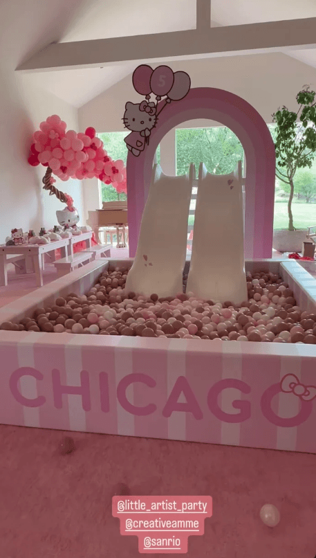 Fiesta de Hello Kitty de Chicago, hija de Kim Kardashian