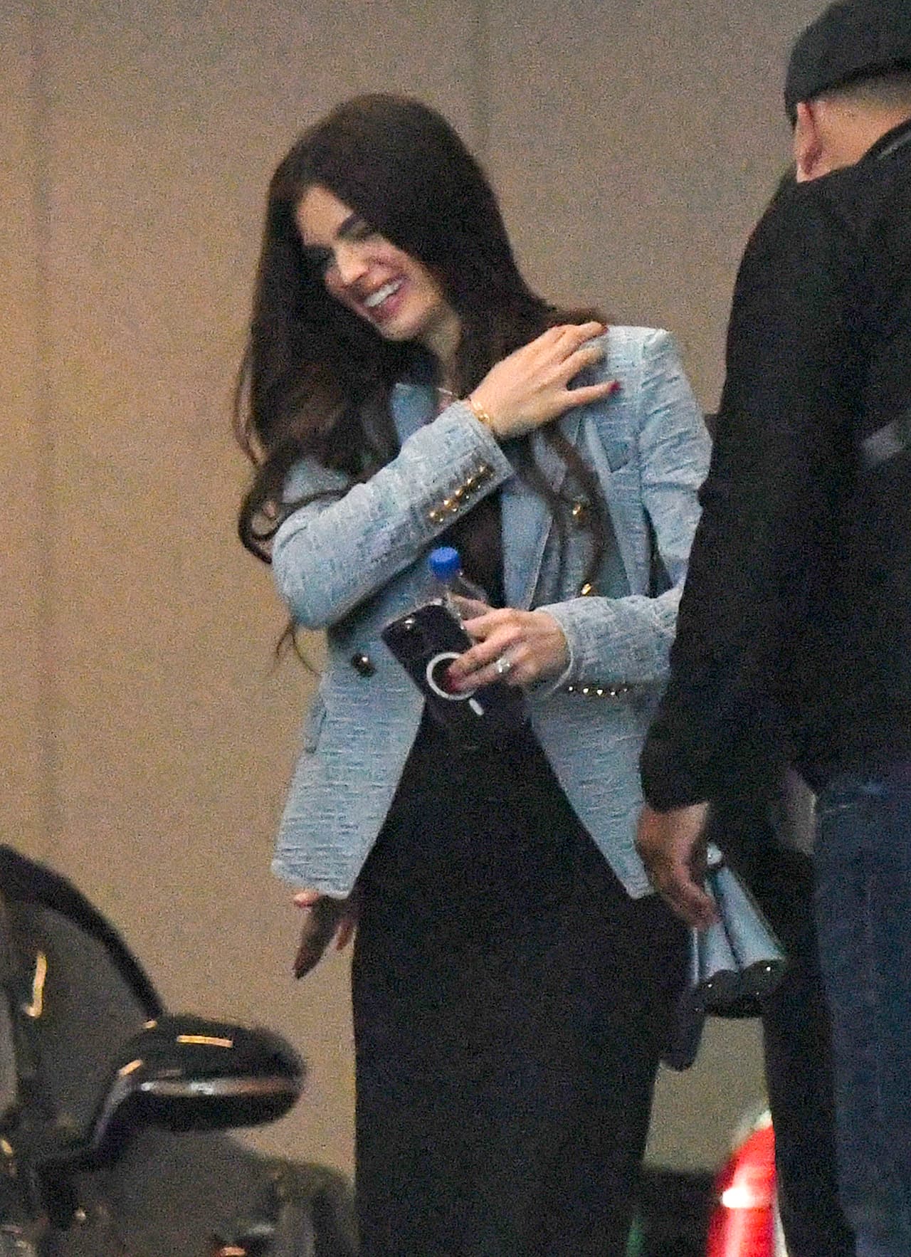 En las imágenes apenas si se alcanza a apreciar la pancita de embarazo de la ex Miss Paraguay.
<br>