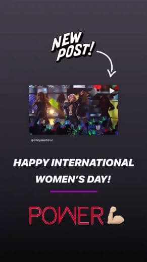 "¡Feliz Día Internacional de la Mujer", escribió la hija mayor de la 'Diva de la banda'.