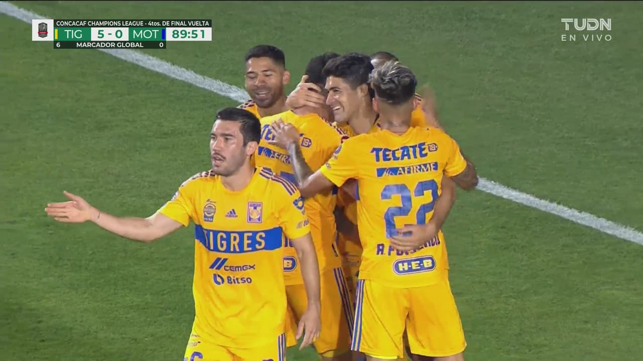 ¡Sella el boleto! Ibáñez marca el 5-0 de Tigres y el pase a semis