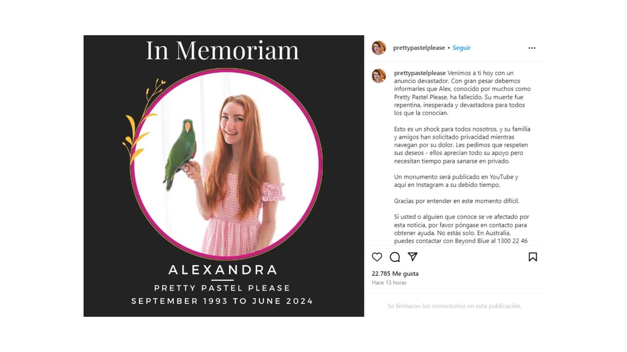 Así dieron a conocer la muerte de Pretty Pastel Please