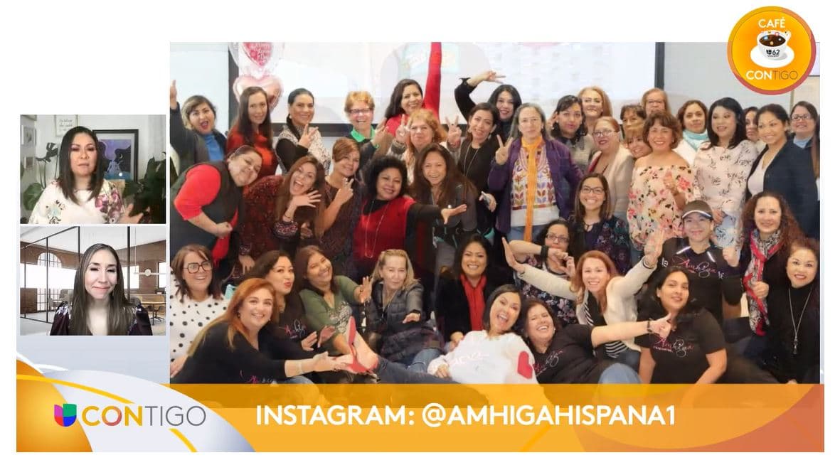 Cafe Contigo con nuestra amiga y co-fundadora de AMHIGA Hispana, Liliana Beverido