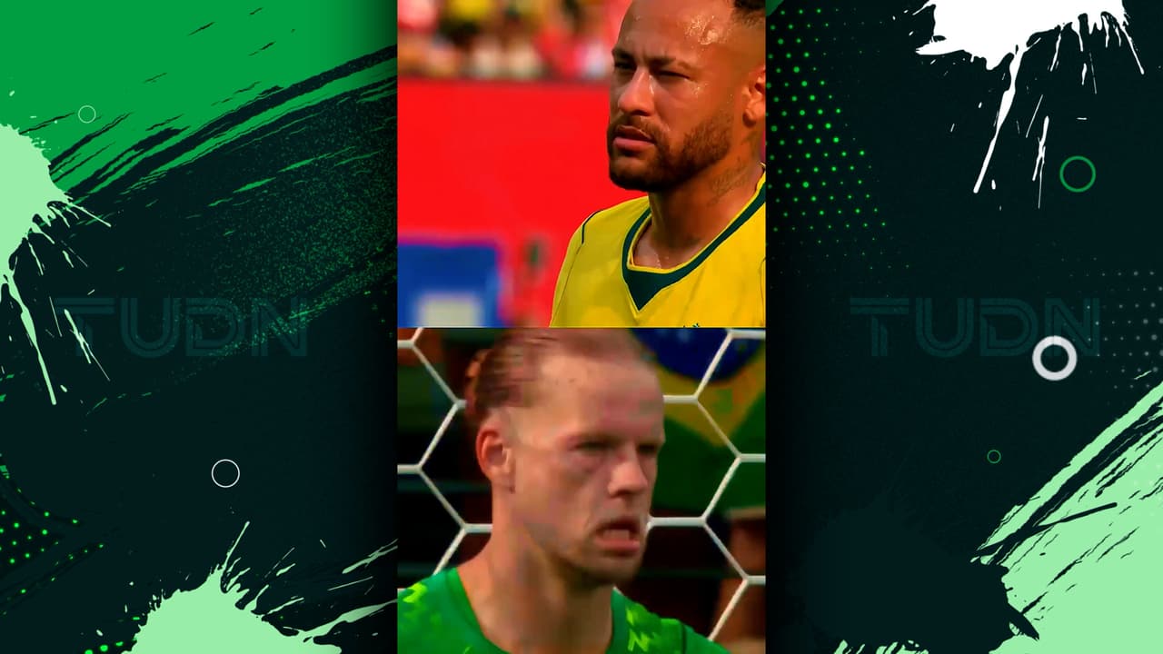 "A mí no": Captan a Neymar diciéndole de todo al portero de Noruega
