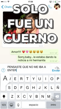 Stalkea a tu pareja o mira Eso no fue un cuerno. Lo que te quede más fácil.