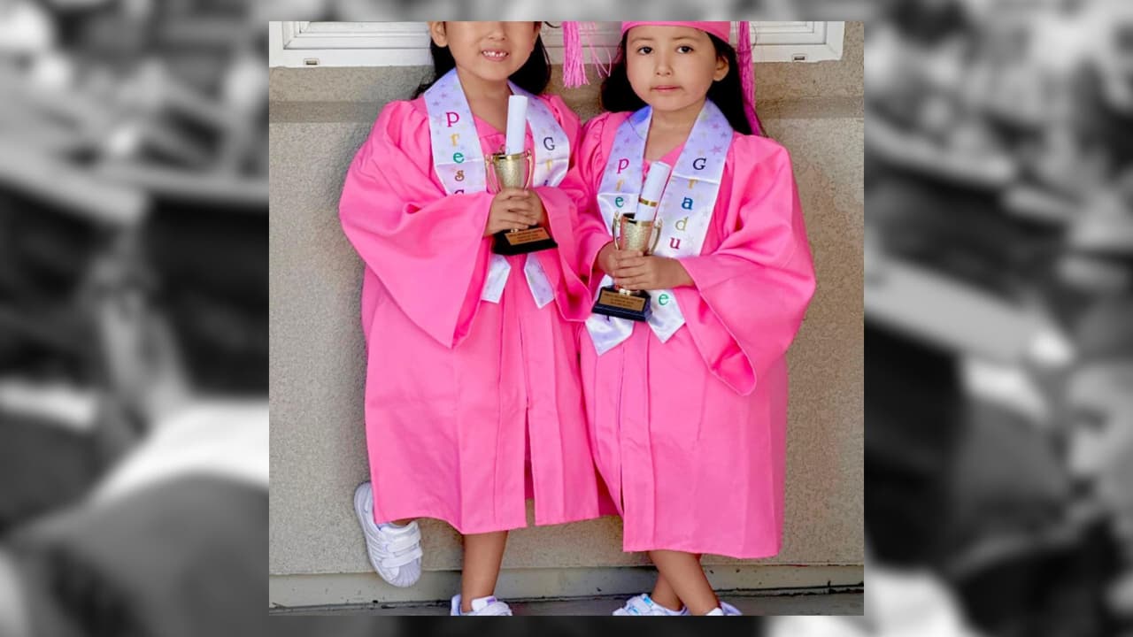 Khaleesi y Kailani graduación pre-K para Kindergarten.
<br>Mes de nacimiento: 06/1976