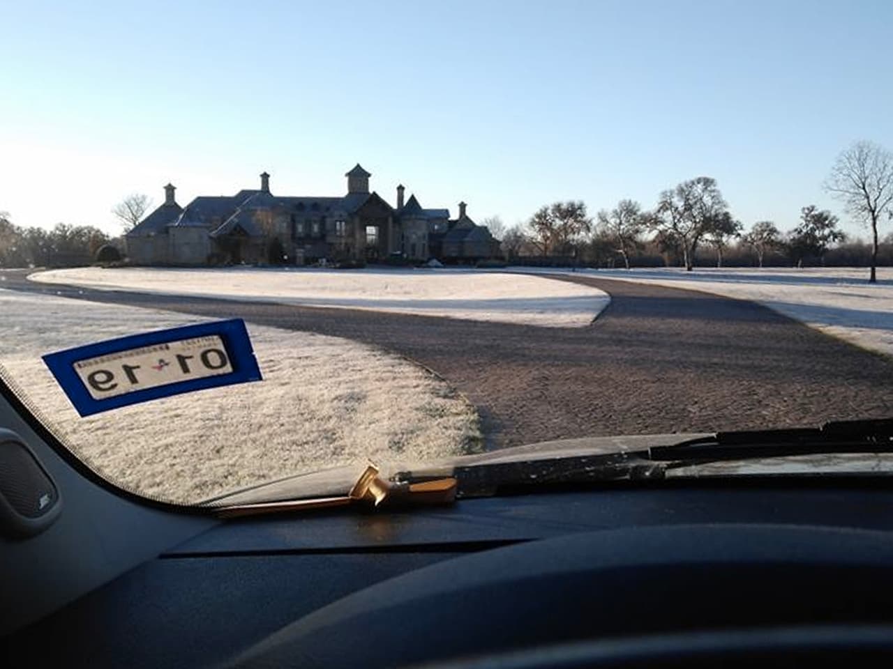 Esta foto fue tomada en el poblado de Fulshear, al oeste de Houston, por el usuario de Facebook Carlos Reyes.