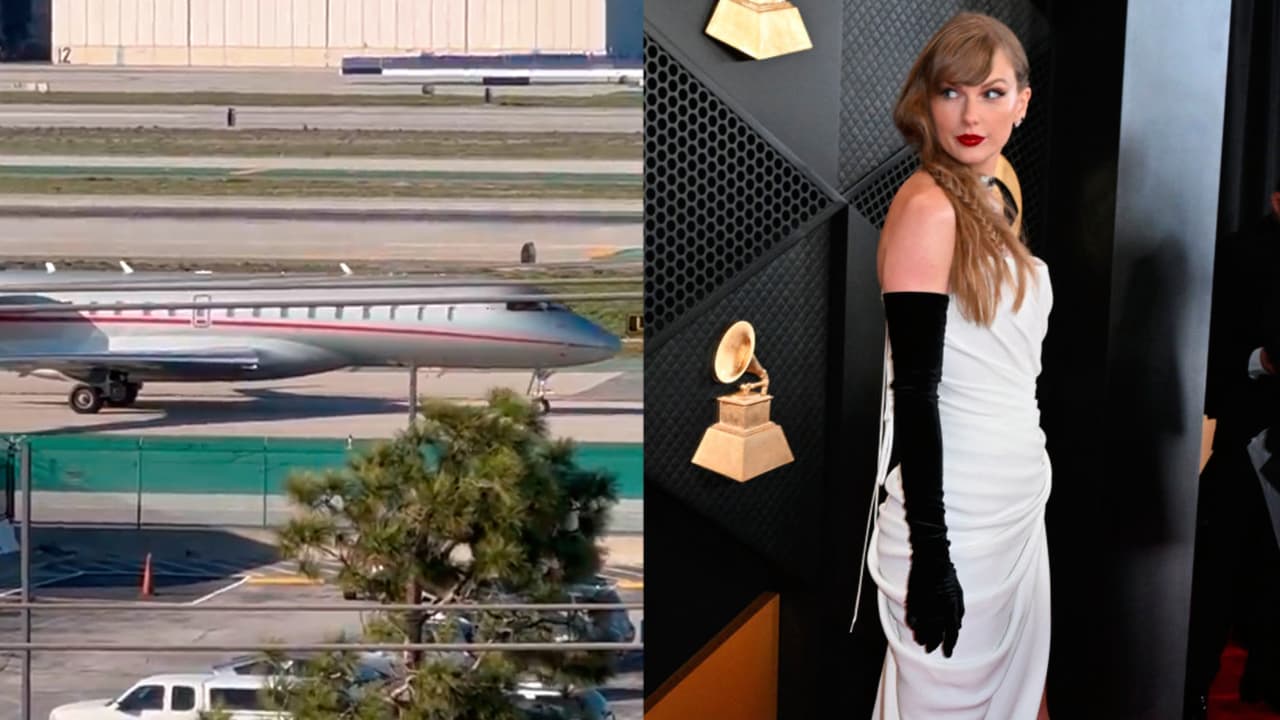 Captan vuelo de Taylor Swift aterrizando para llegar al Super Bowl