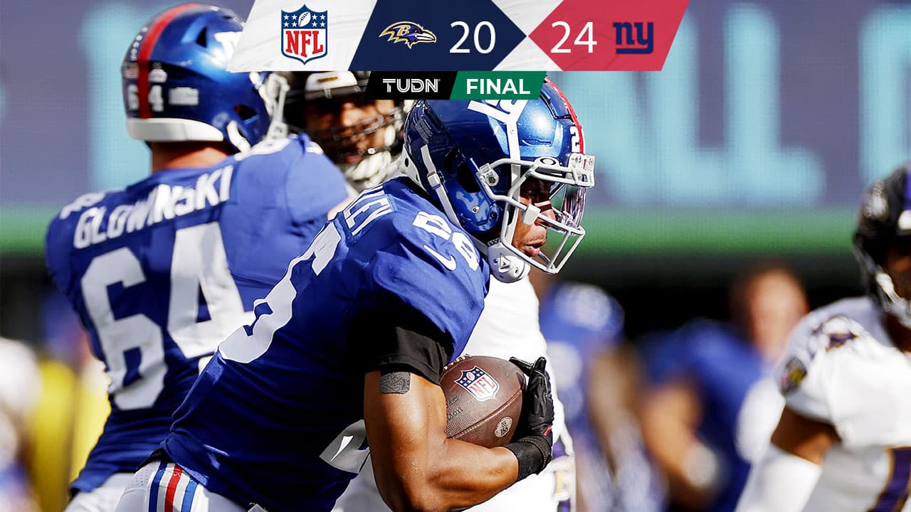 Ravens vence en tierra agena a los New York Giants en la Semana 6