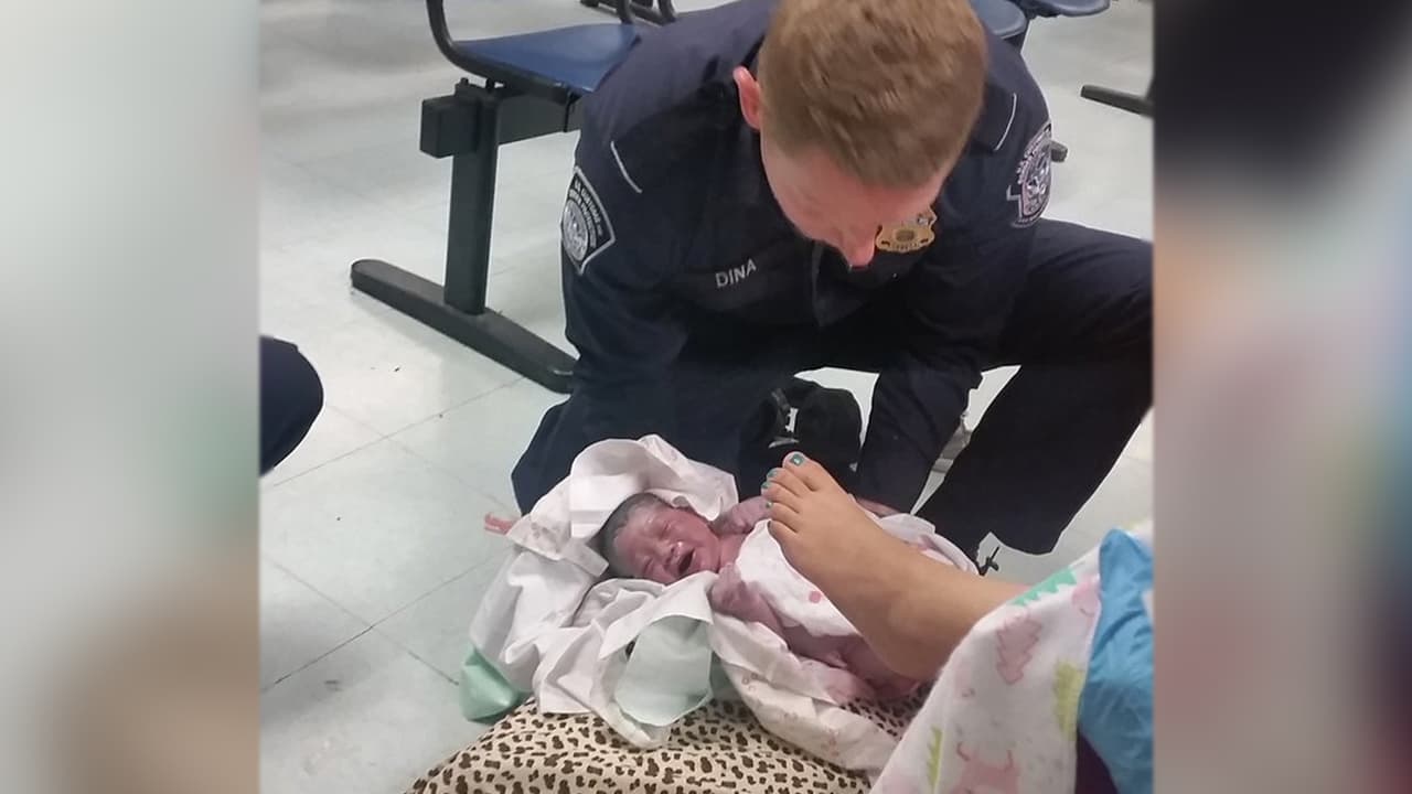 Este bebé llegó al mundo atendido por un agente fronterizo en un puerto de entrada en Texas