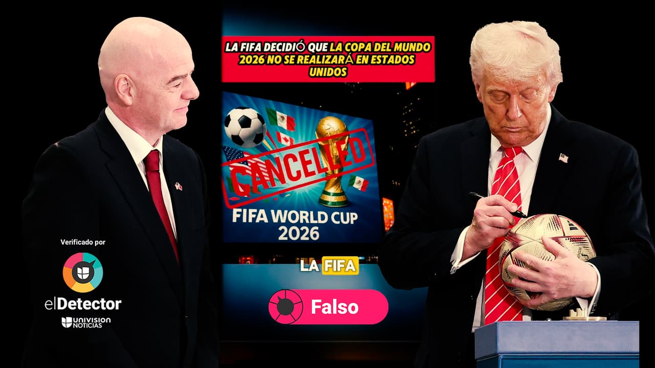 Es falso que la FIFA haya decidido suspender a Estados Unidos como sede del Mundial 2026