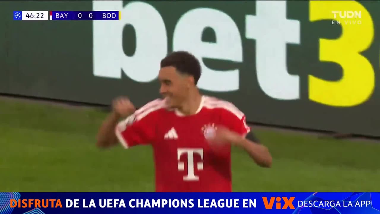 ¡Golazo del Bayern! Musiala cruza su disparo para romper el empate