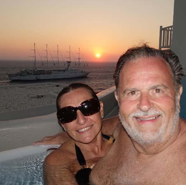 La linda pareja aprovechó para tomarse la foto del recuerdo.