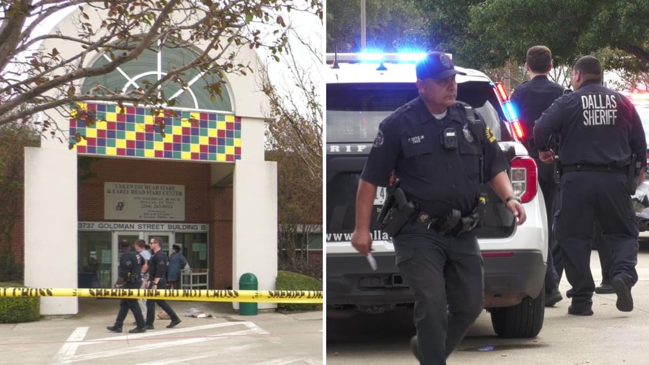 Sospechosos que llevaban un bebé desatan persecución y entran a una guardería en Dallas