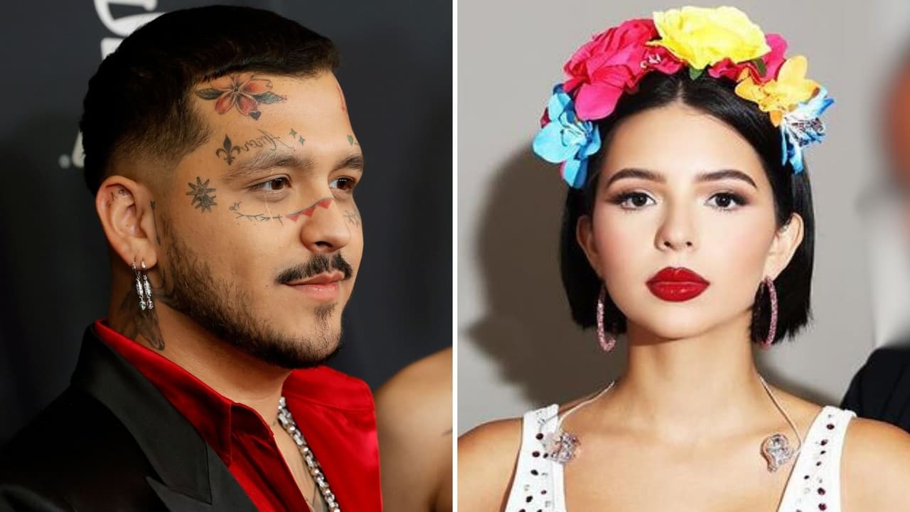 Nodal le pide "un besito" a famosa cantante frente a Ángela Aguilar y así reacciona su esposa