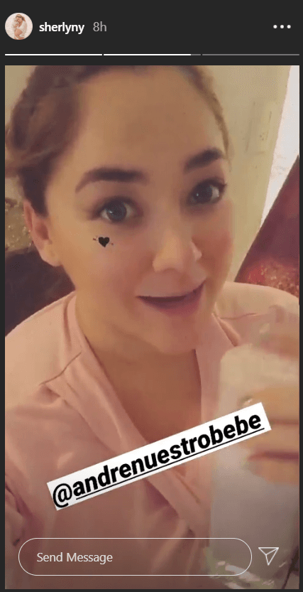 Desde que Sherlyn se convirtió en mamá de André, el pasado 30 de mayo, sus seguidores no dejaron de pedir a la actriz que les dejara ver el rostro del bebé.