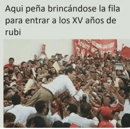 El presidente de México, Enrique Peña Nieto, también protagoniza uno de los memes.