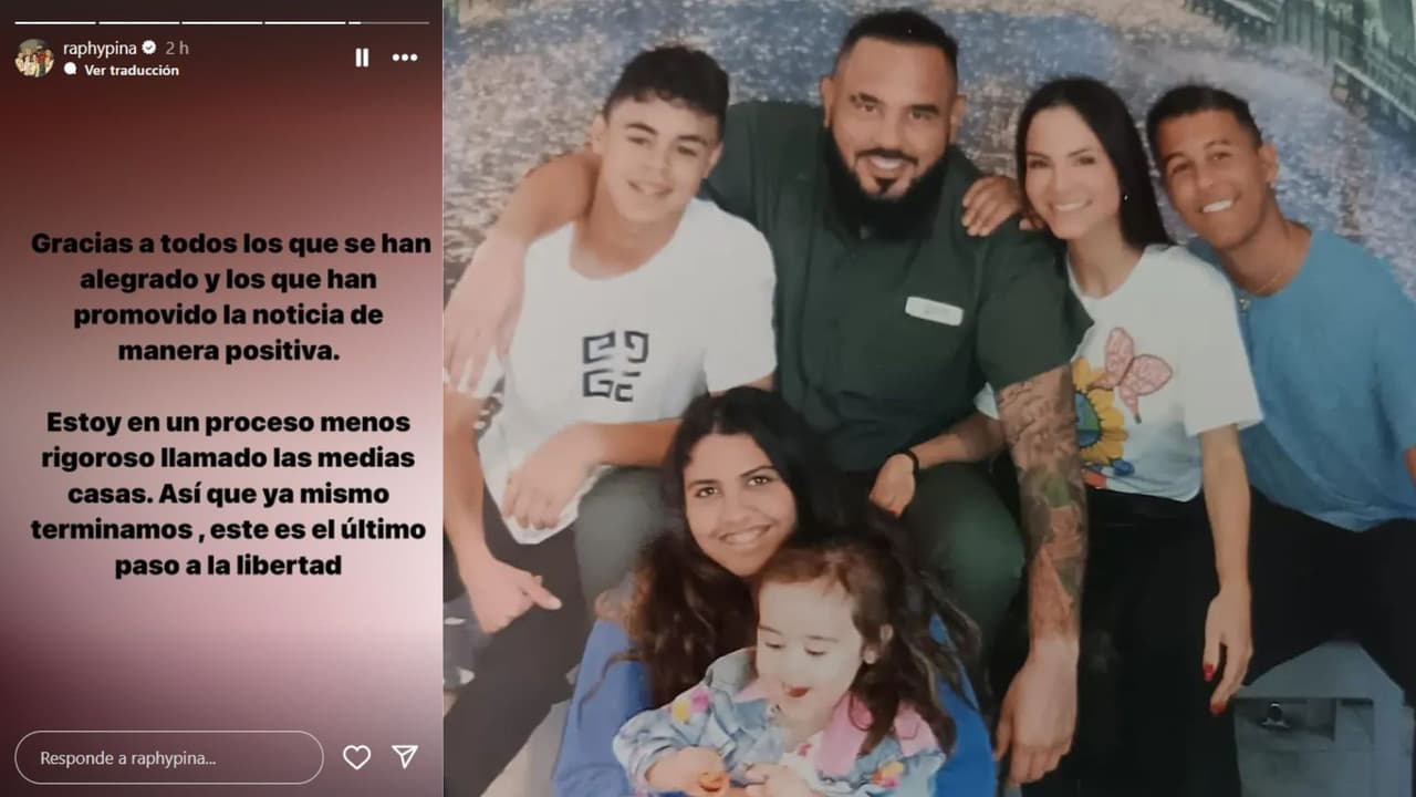 Raphy Pina indicó que está en el "último paso a la libertad".