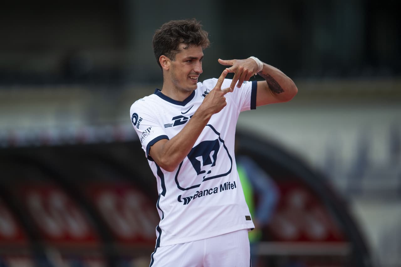 4. Juan Dinneno - Pumas - 8 goles.