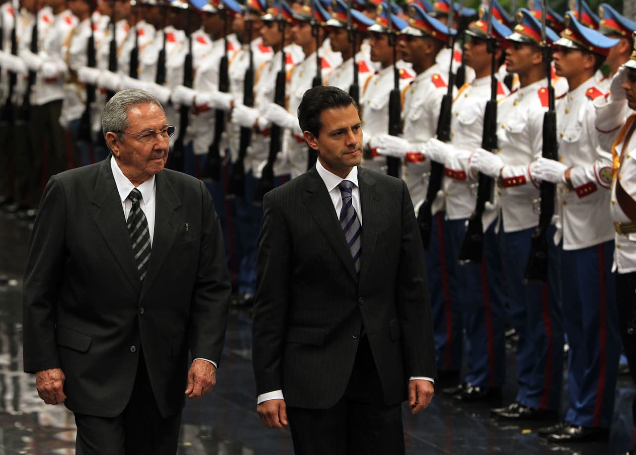 Enrique Peña Nieto de visita en Cuba.