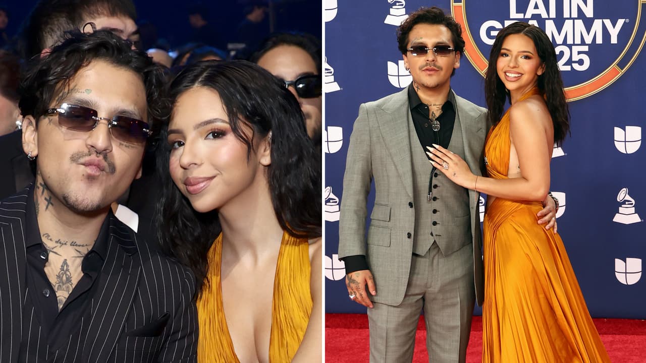 Ángela Aguilar derrocha amor por Christian Nodal al verlo más "arregladito" en los Latin GRAMMY 2025