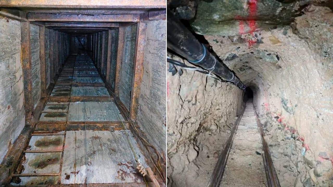 El túnel se localizaba bajo una sección del Puerto de Entrada de Otay Mesa.