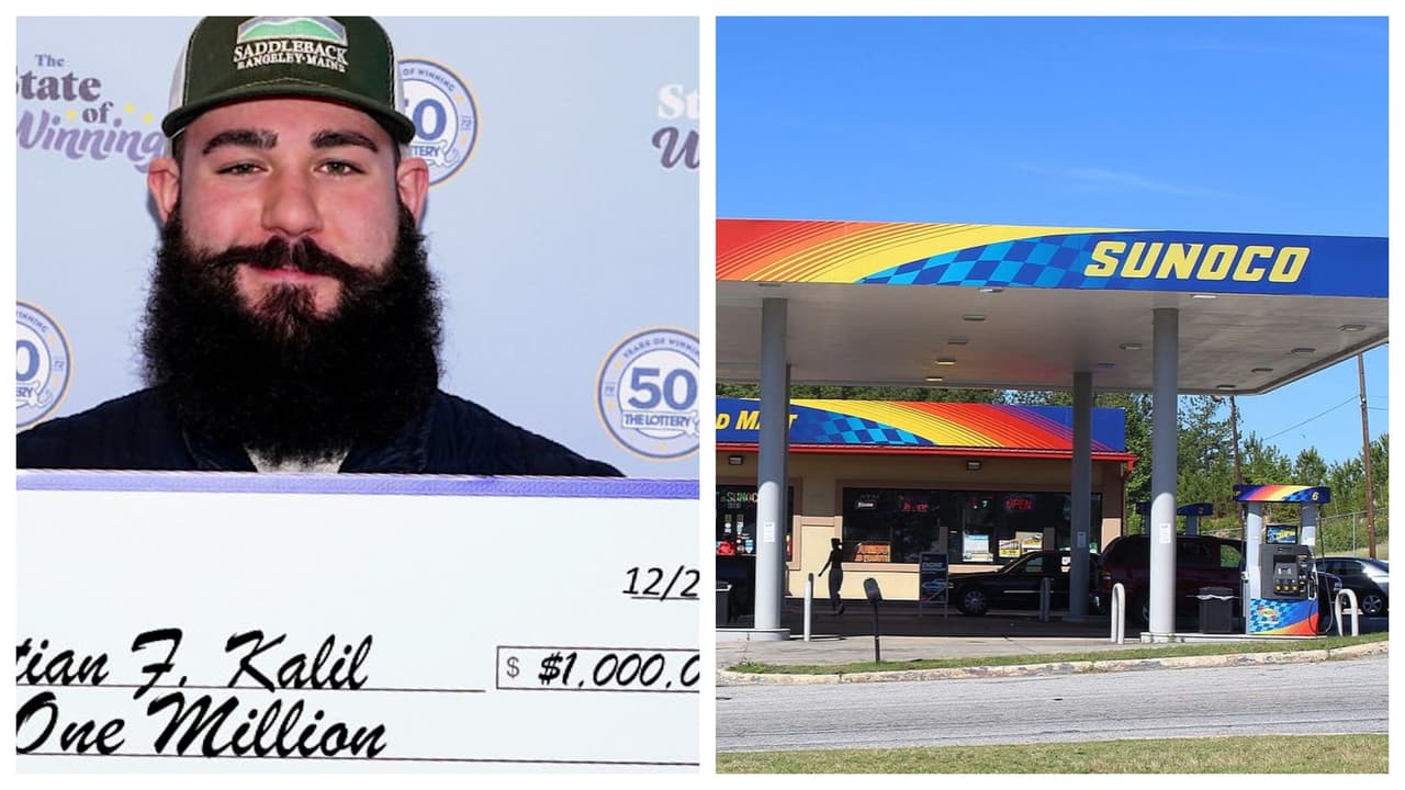 Se detiene a ponerle gasolina al auto de su esposa y gana $1 millón en la lotería