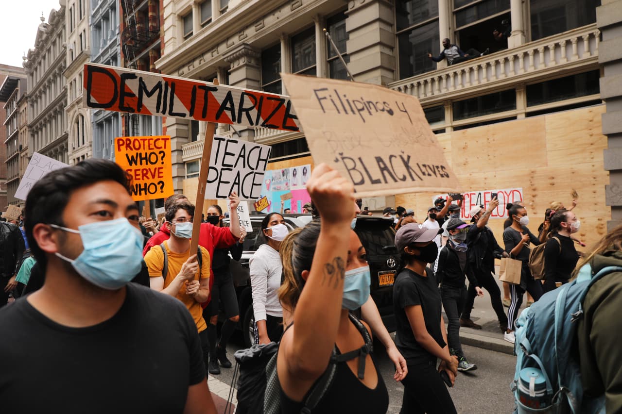 Sexto día consecutivo de protestas en NYC por la muerte de George Floyd.