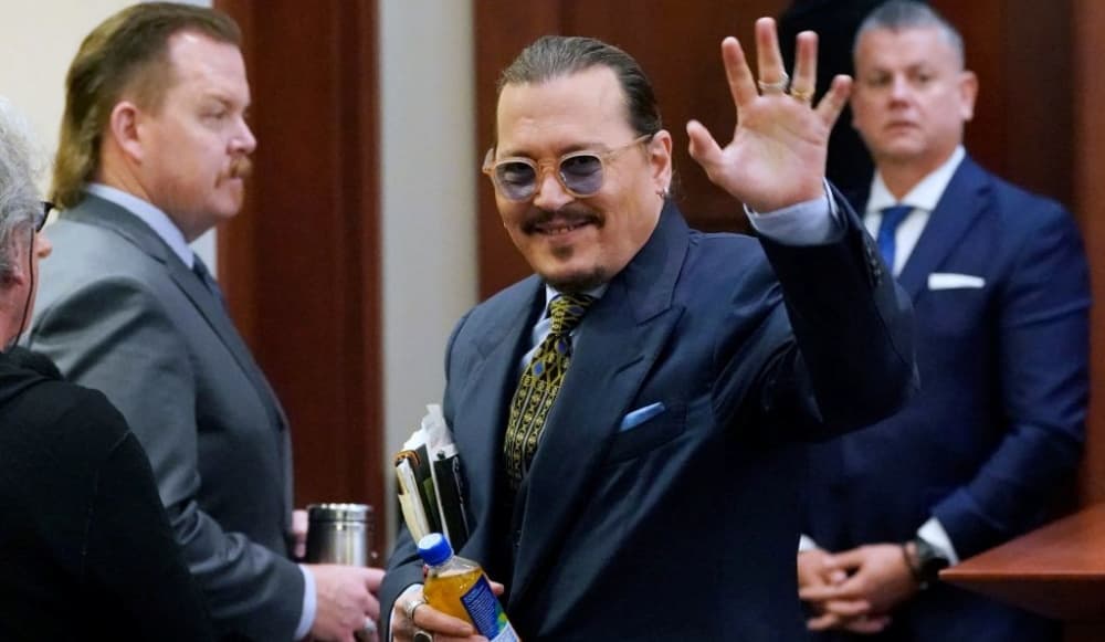Johnny Depp en su juicio contra Amber Heard